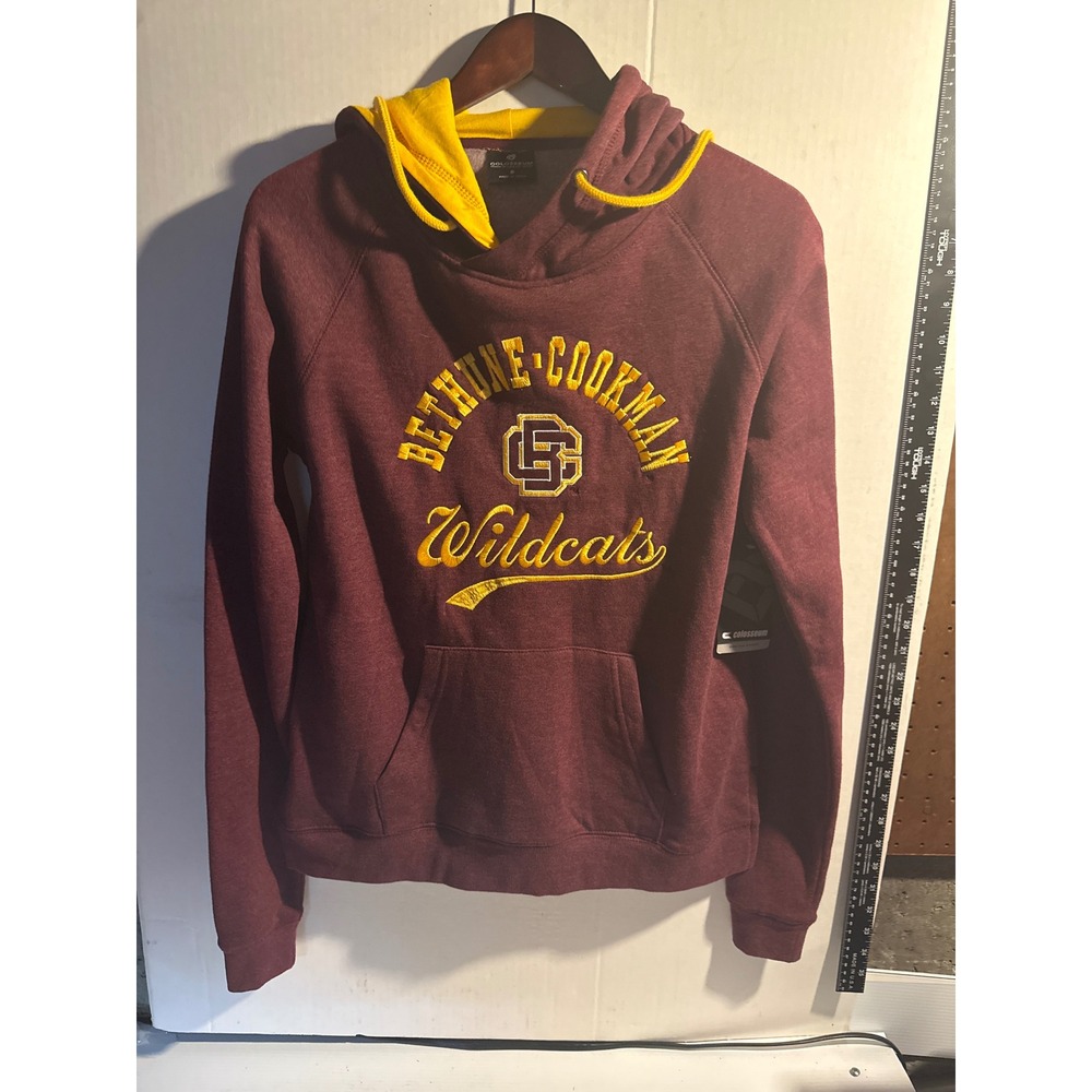 Colosseum Bethune-Cookman Wildcats Womens Hoodie Small Maroon Yellow NWT
